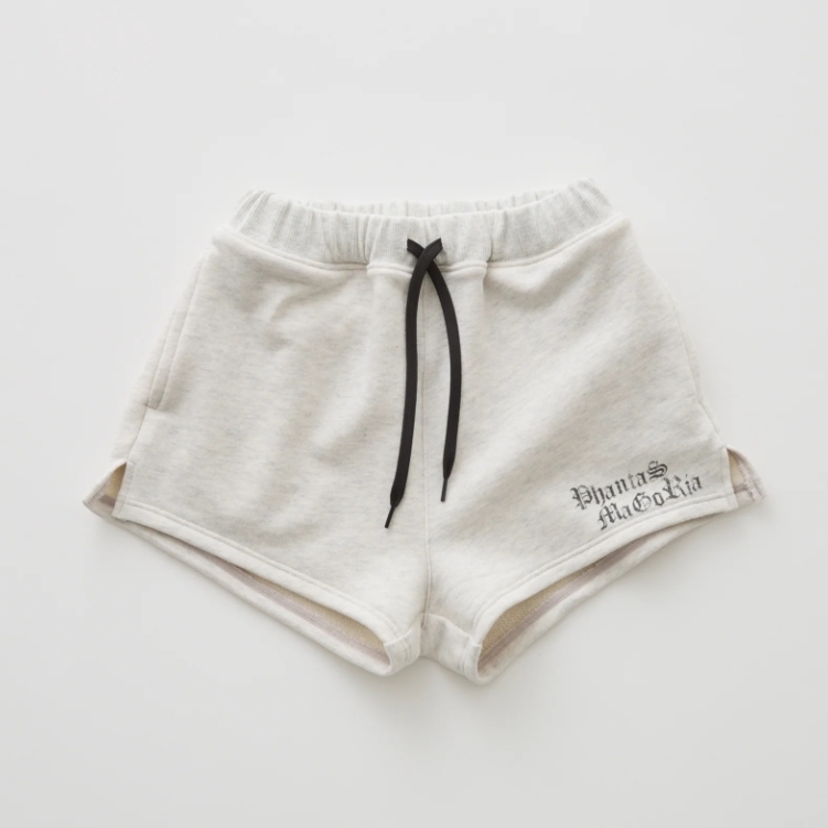 ELFINFOLK 測開衩綁帶短褲 PHANTASMAGORIA Sweat Shorts - top ivory