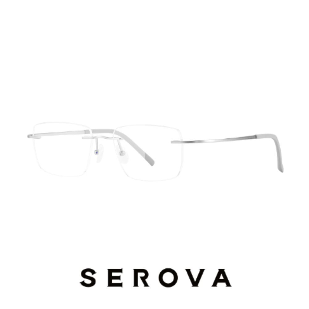 【SEROVA】SP1382 C2 無框光學眼鏡♦銀