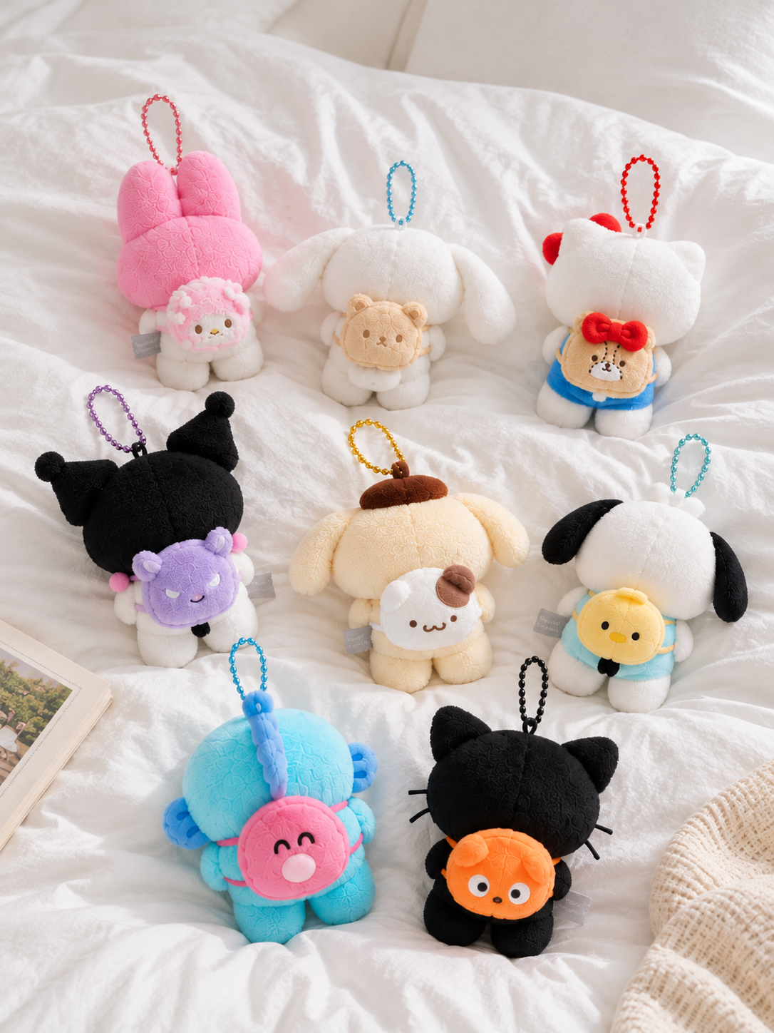 【預購】SANRIO 三麗鷗 背包系列 吊飾 鑰匙圈 HELLO KITTY 凱蒂貓 大耳狗 酷洛米 布丁狗 帕恰狗 美樂蒂 人魚漢頓 巧克貓