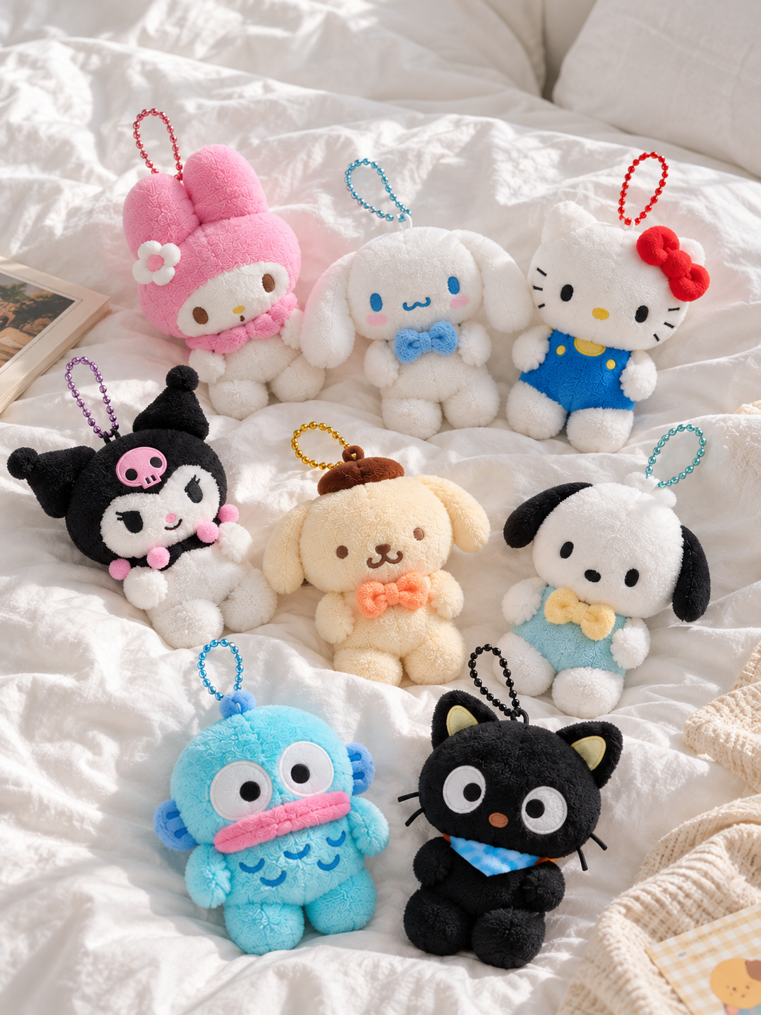 【預購】SANRIO 三麗鷗 背包系列 吊飾 鑰匙圈 HELLO KITTY 凱蒂貓 大耳狗 酷洛米 布丁狗 帕恰狗 美樂蒂 人魚漢頓 巧克貓