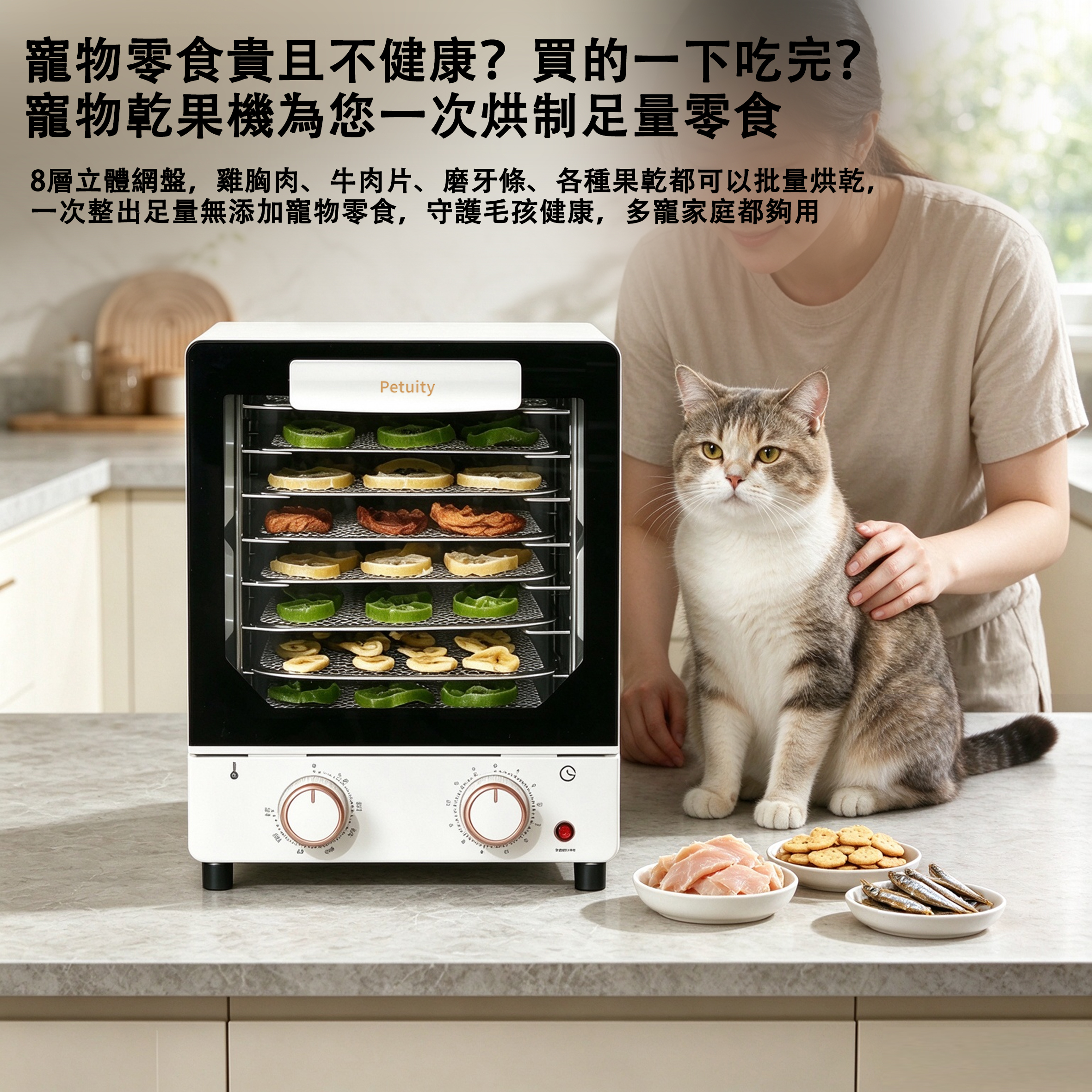 Petuity -  寵物零食乾果機｜DIY 寵物零添加小零食，自製肉乾果乾，健康餵養一機搞定