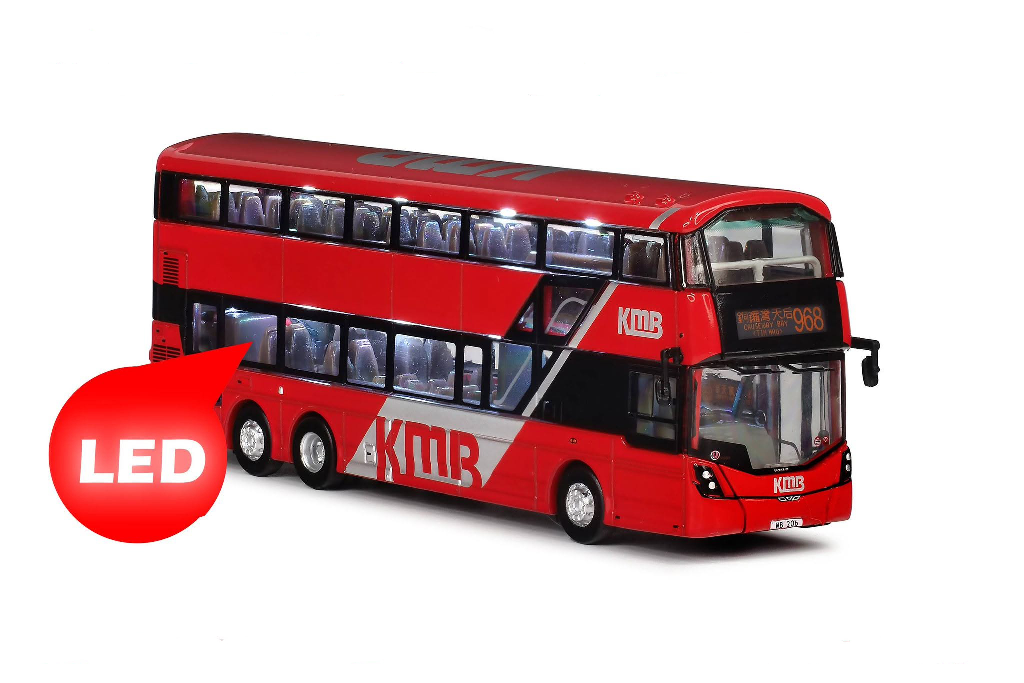 KMB2026116 1:120 KMB Volvo B8L Wright Euro VI 12m (968)