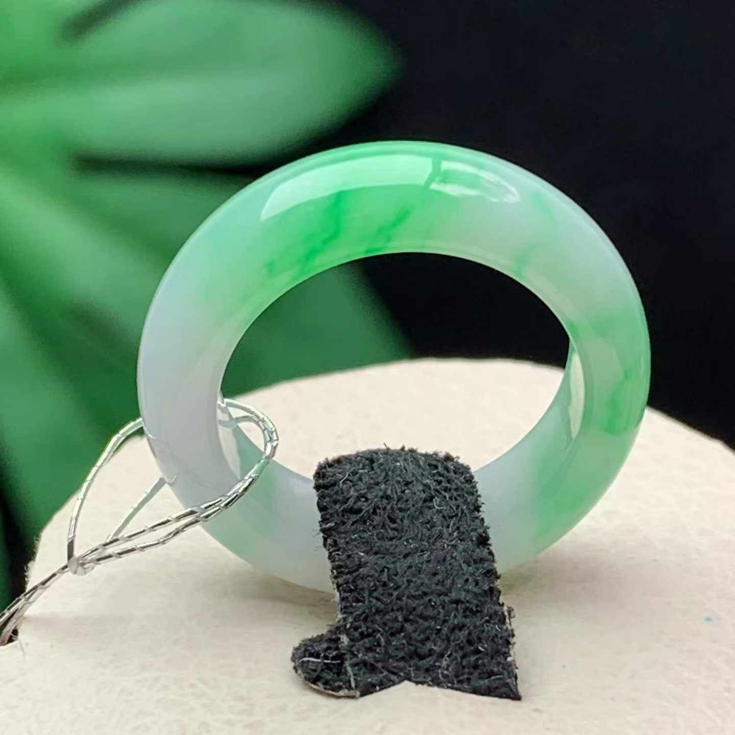 翡翠飄綠戒指 (圈口 15號),天然翡翠A玉, 緬甸玉, Jade, Jadeite