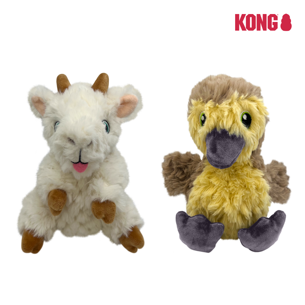 KONG | 啾啾安撫 絨毛小鵝 / 絨毛山羊