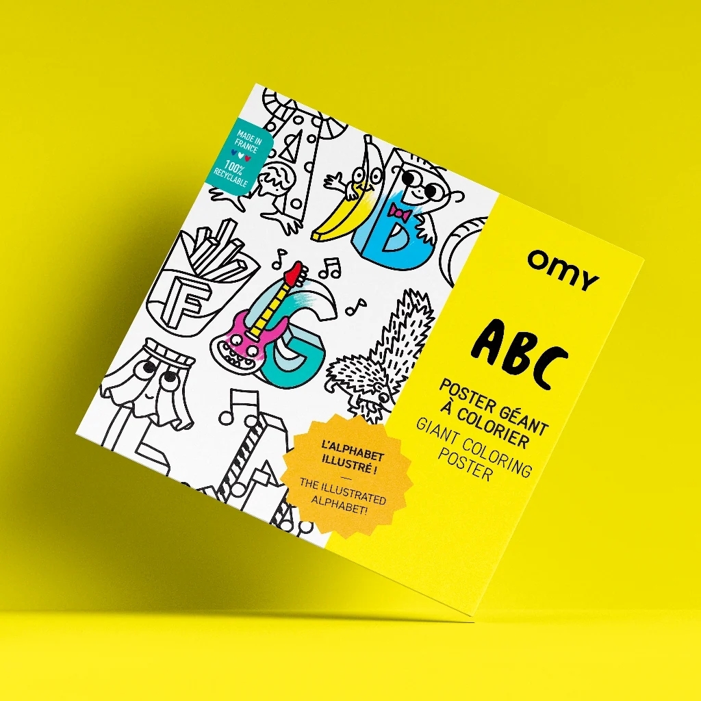 〖 OMY 〗字母著色大海報