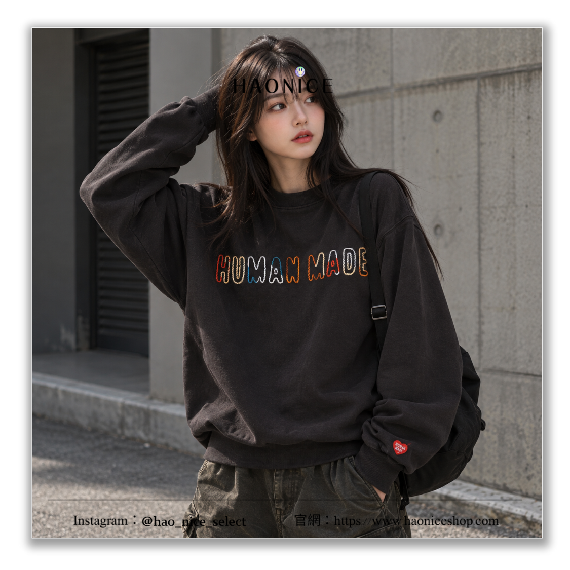 【HAO NICE】日系復古🔥HUMAN MADE 刺繡logo 彩色字母 飛鴨 鴨子 霓虹燈 長袖 長T 大學T