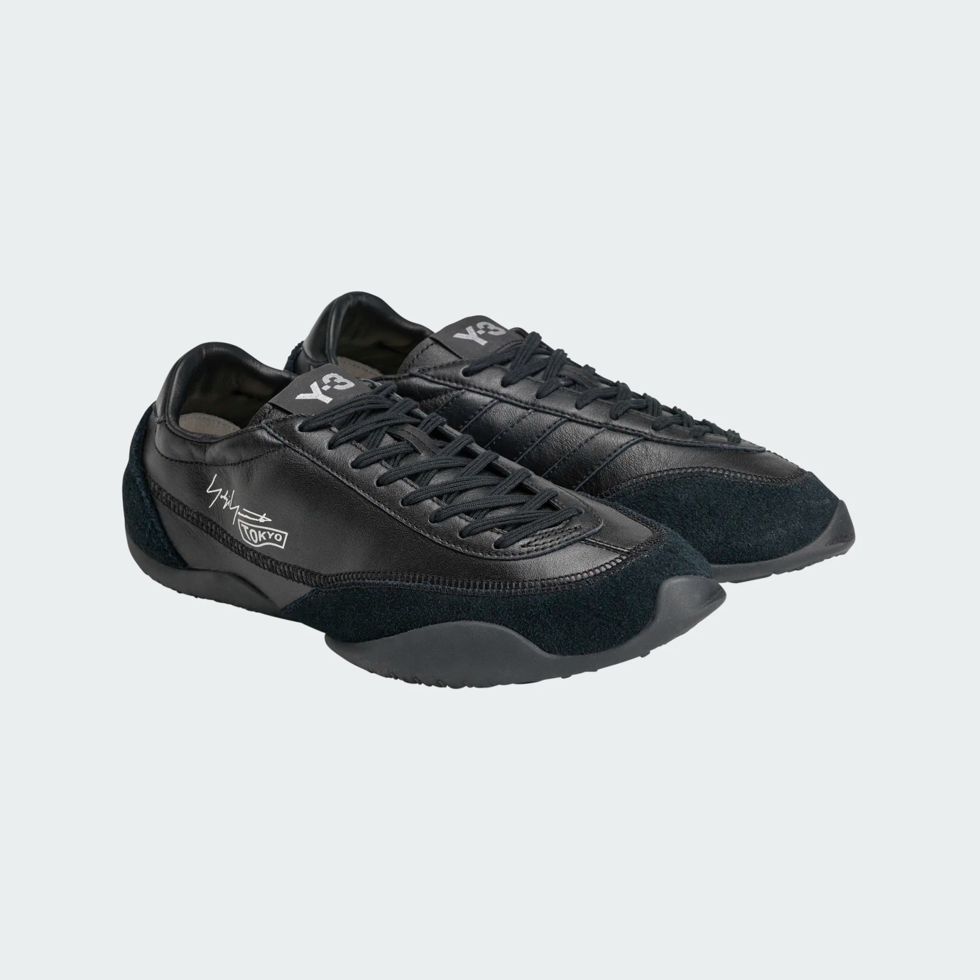 【 Y-3 TOKYO WARPED 異材質拼接頂級鞋款 - 黑 】