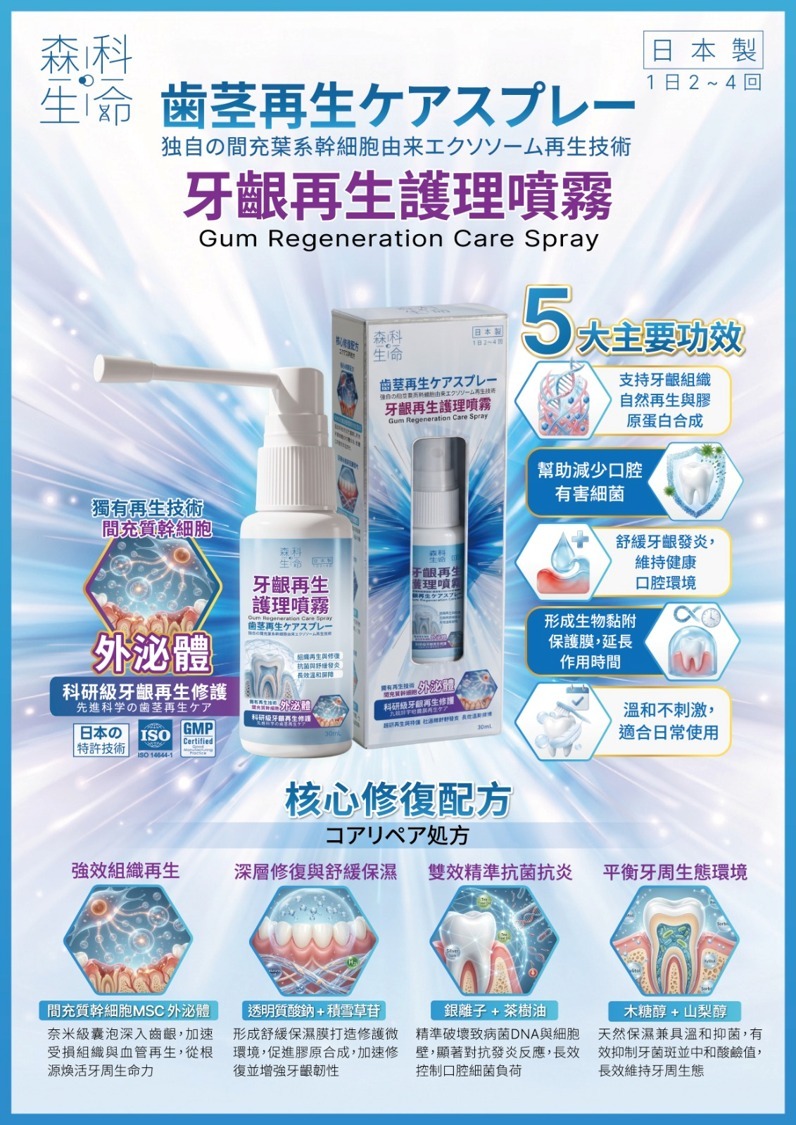 1014CE23-CELLEVATE-VA-森科生命 牙齦再生護理噴霧 30ml (1件8折$638) (3件起7折$1677) (A23)