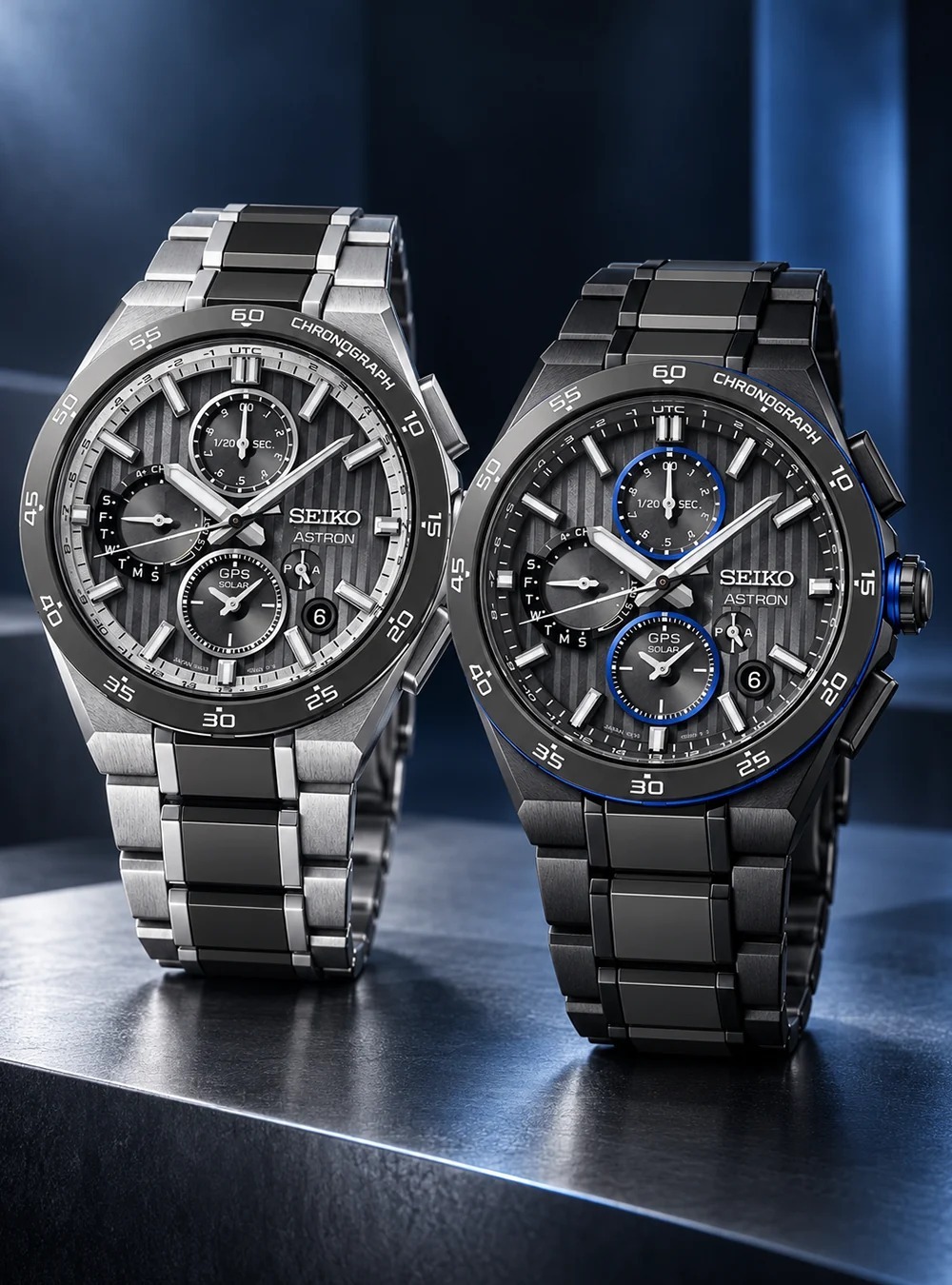 Seiko 精工 Astron GPS Solar NEXTER Solar GPS Radio Analog Sapphire Crystal Titanium Strap Watch HAB007J HAB007 , HAB008J HAB008 Astron GPS 衛星電波太陽能 NEXTER 系列太陽能 GPS 電波指針式腕錶 藍寶石水晶鏡面、鈦金屬錶帶