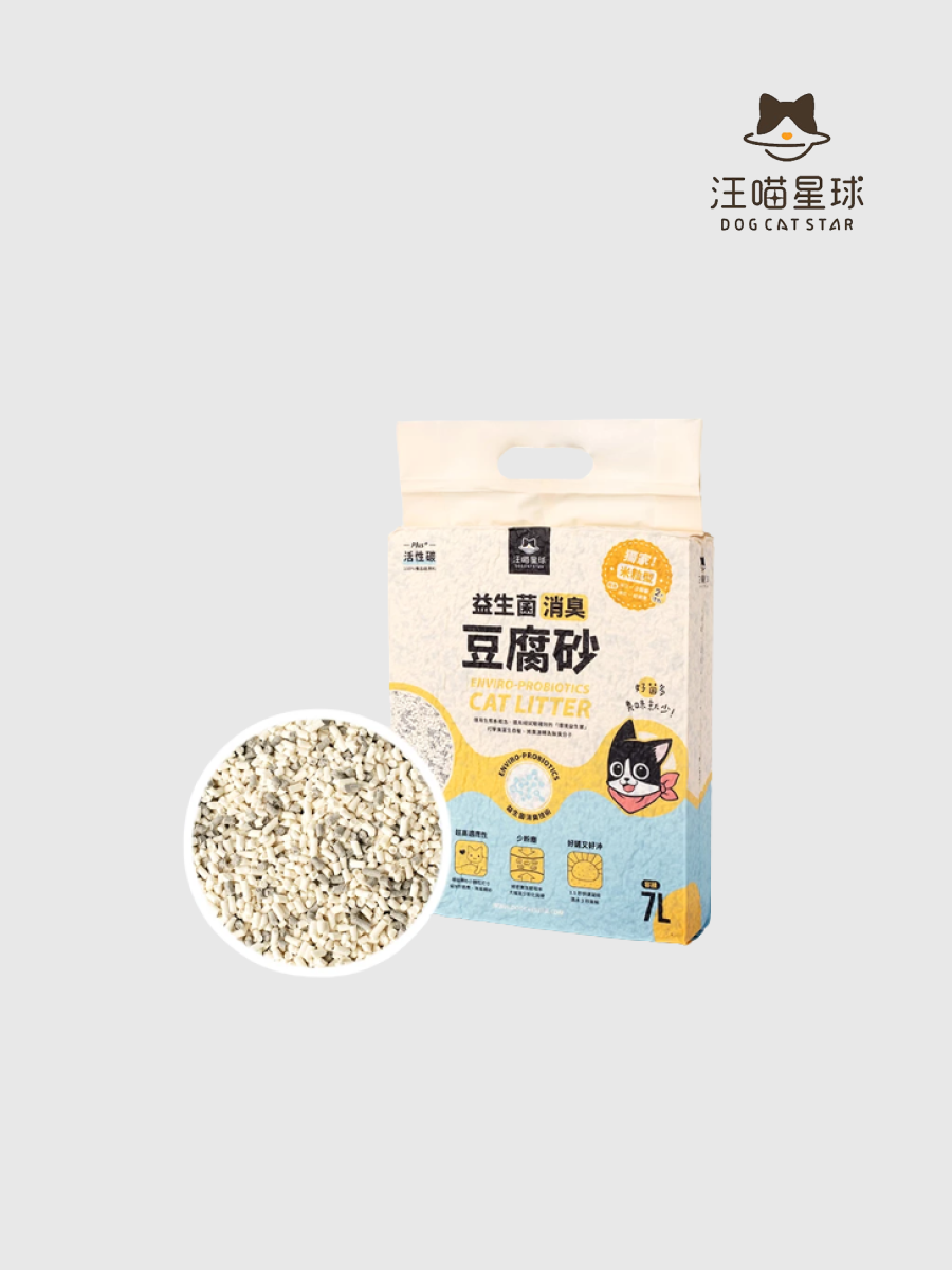 【汪喵星球】益生菌消臭豆腐砂｜米粒型 7L