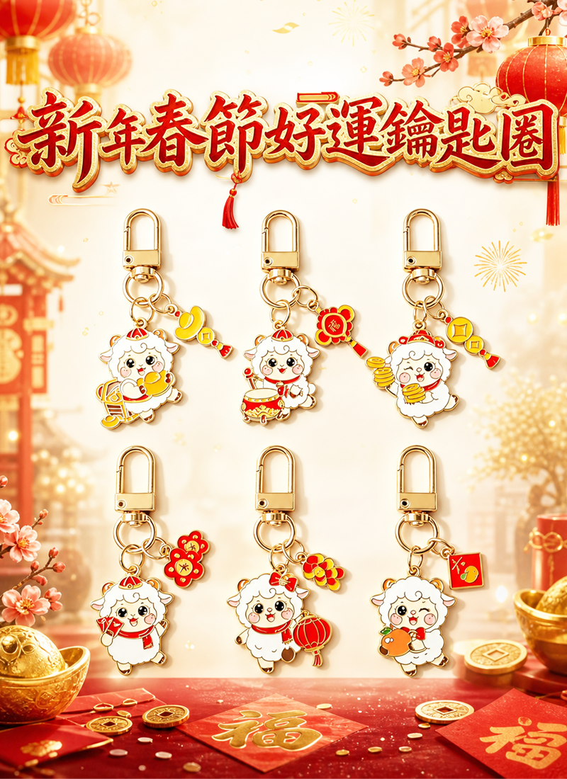 新年春節好運鑰匙圈 HN2716