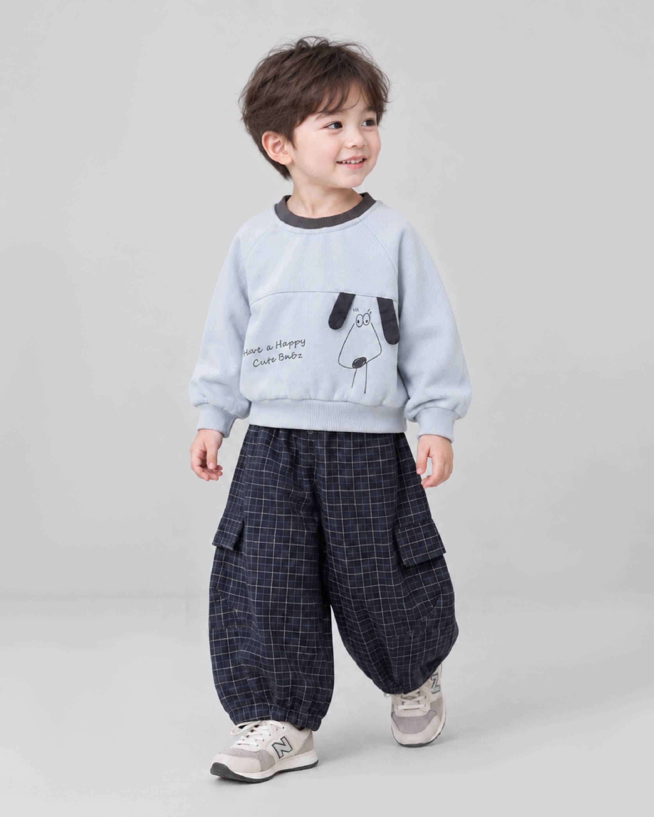 率性格紋休閒長褲/燈籠褲 (H65189)