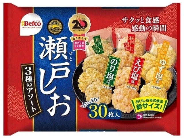 日本 栗山 Befco 瀨戶 汐揚 米果 家庭號 30枚入