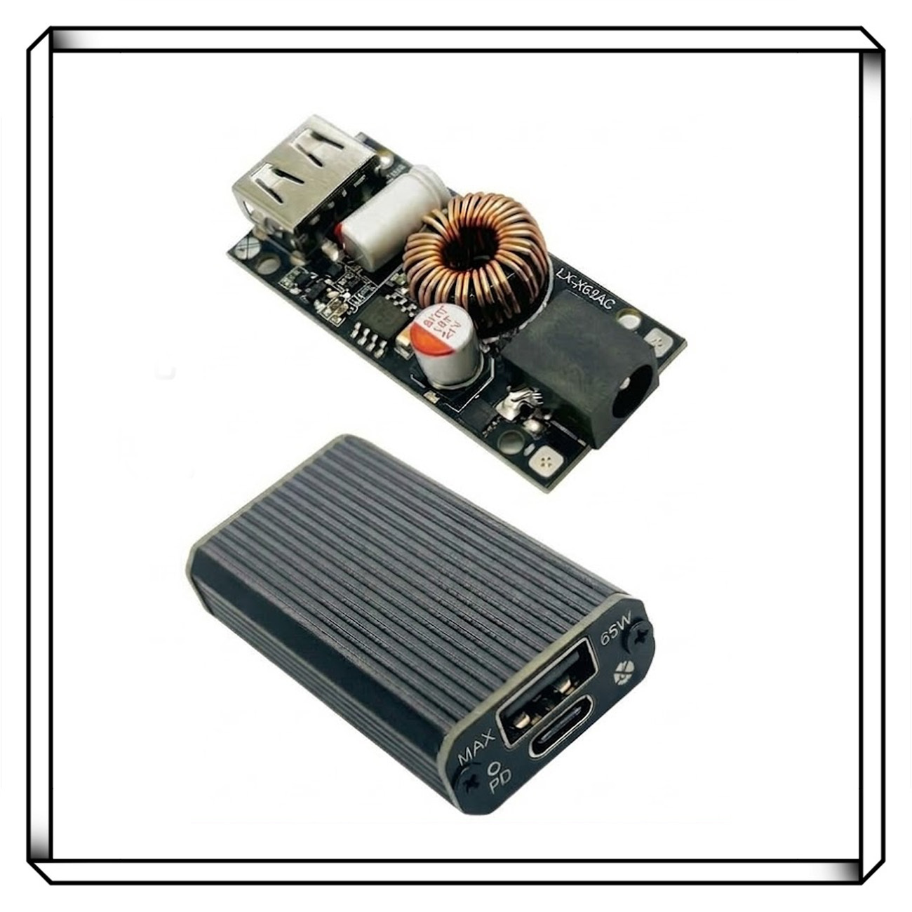 65W PD 超級快充模組 12-35V降壓輸入 多協定快充板 支援多品牌手機 IPHONE OPPO 小米
