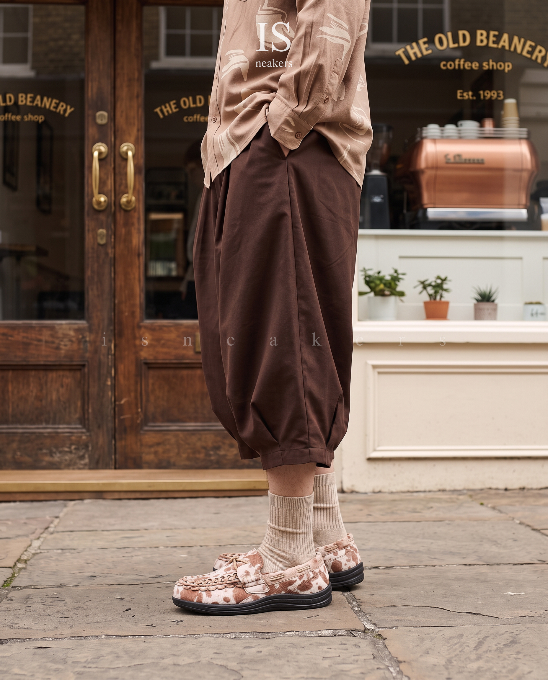 iSNEAKERS｜Keen Uneek Loafer "Cow Print" 乳牛紋 米白棕 1032749