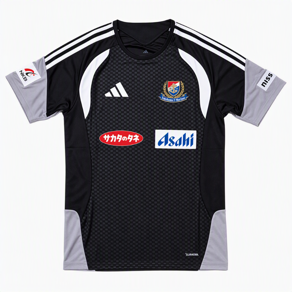 2026 Yokohama Marinos Training SS Top - Black (DIY Version)