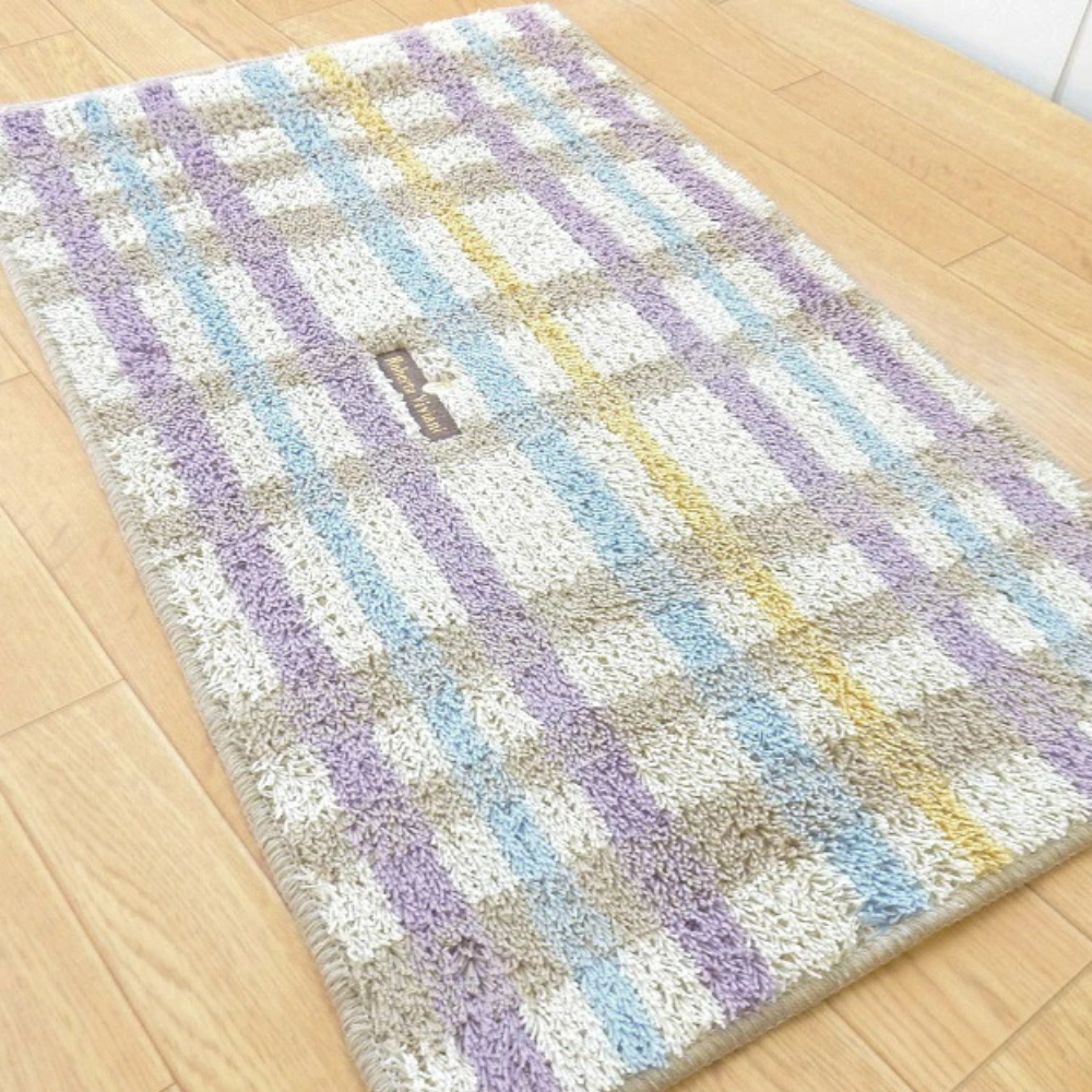 《尾崎》Roberta Viviani系列 日本製抗菌防臭撞色地墊 45×75cm