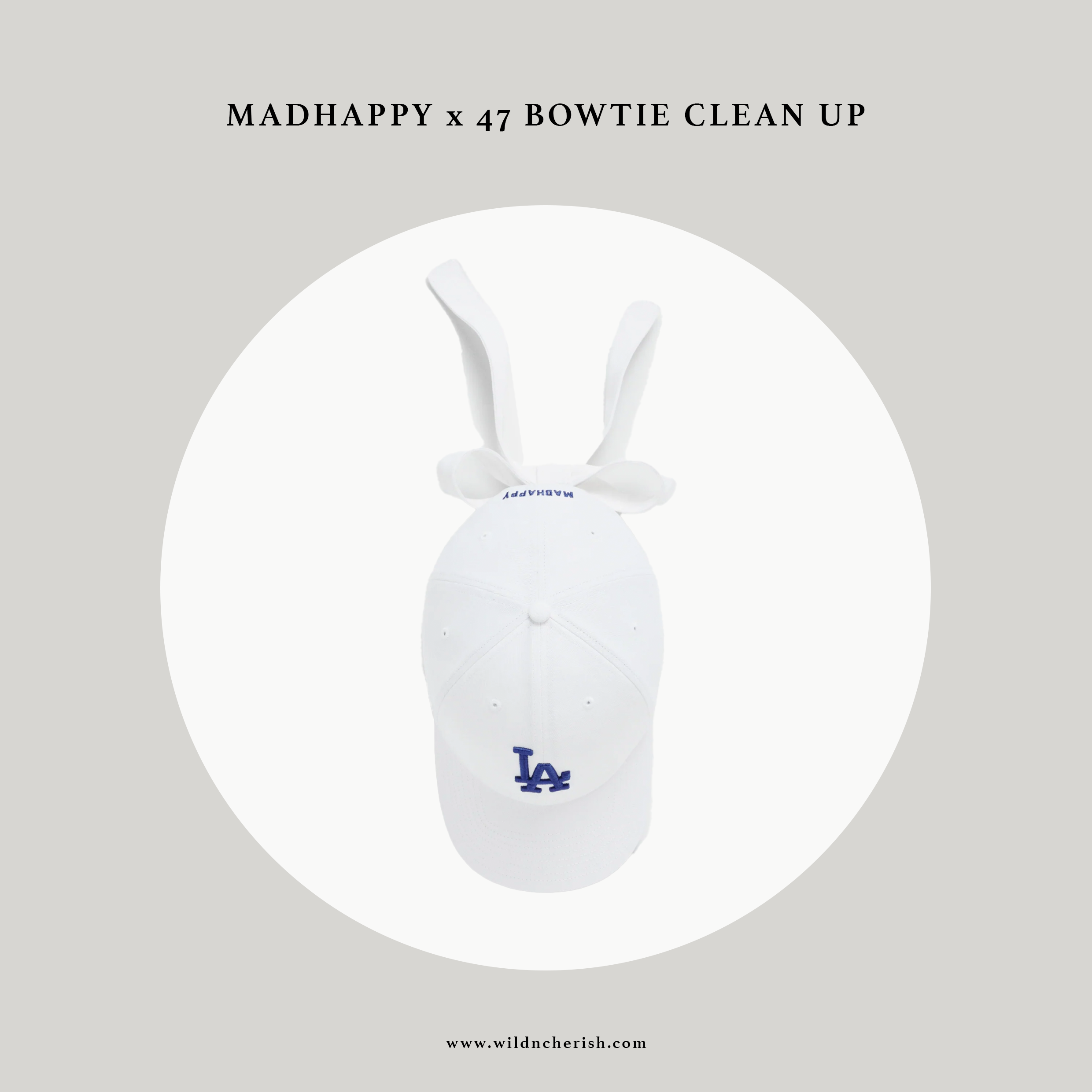 預訂 | Madhappy Dodgers Bowtie '47 Clean Up 蝴蝶結 棒球帽