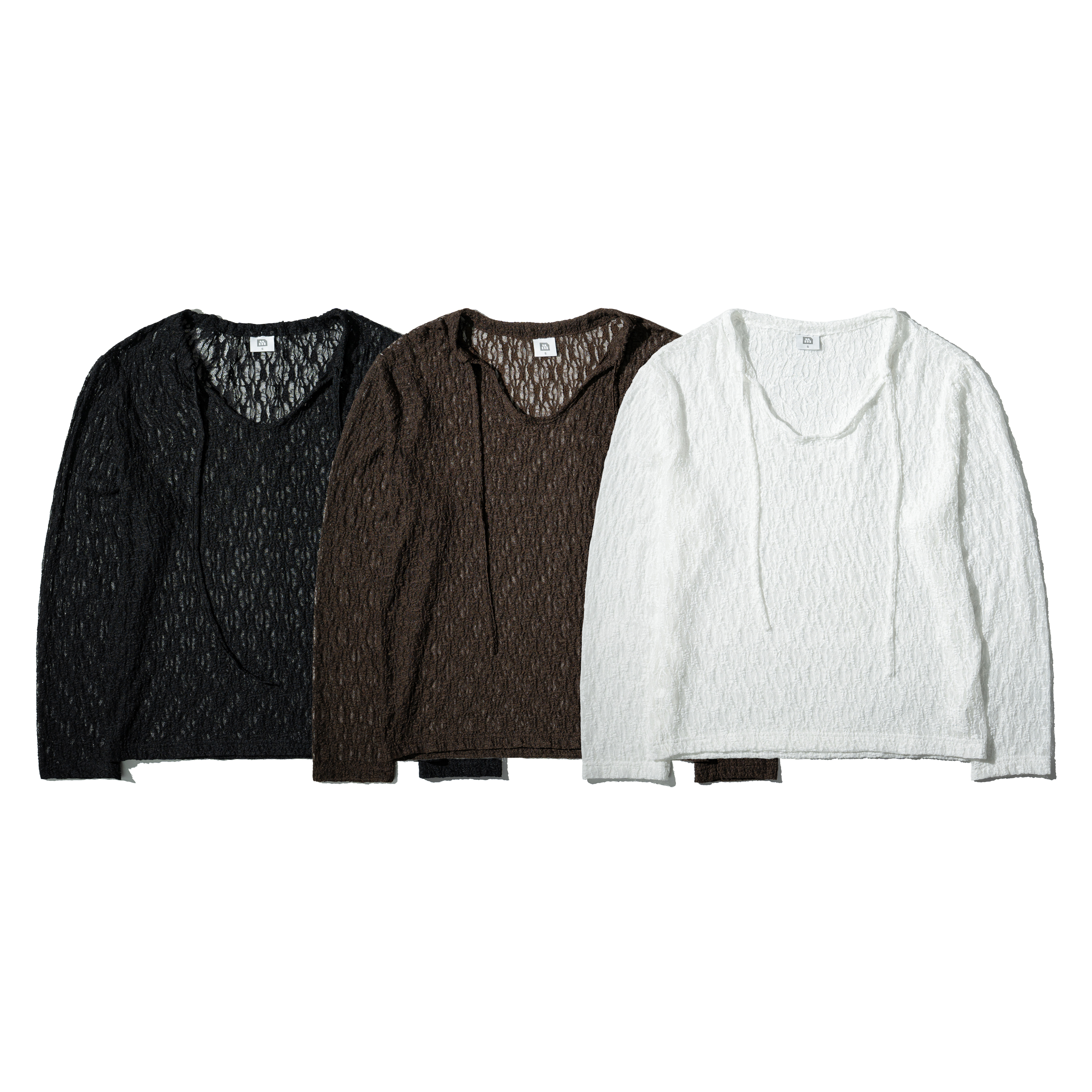 MIAO Lace Straps LS Top 綁帶 蕾絲長袖上衣 [M-LT2]