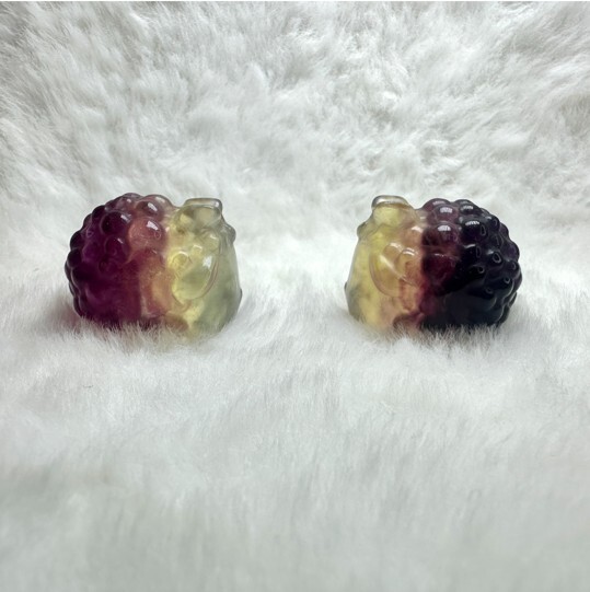 (M) 螢石小綿羊 (27×24×25mm) (隨機發貨) - 水晶 #A13 #2110SA