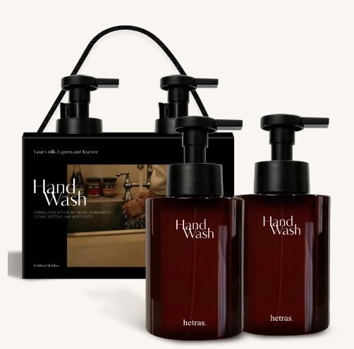 CR261014-H14-Hetras Perfumed Bubble Hand Wash - Hotel Wood(515ml x2ea)-EXP:2028/2029