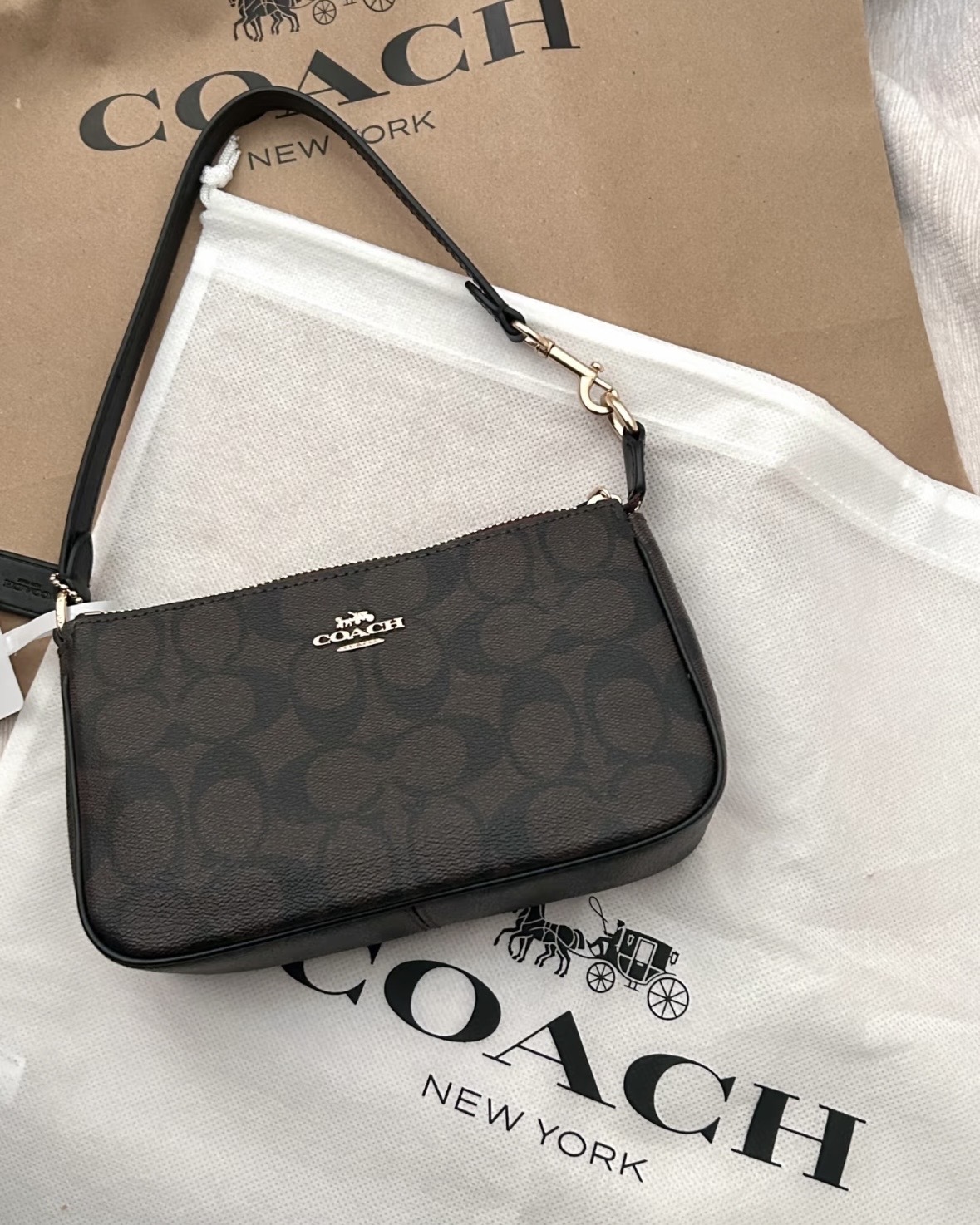 Coach Nolita 19 小包 老花 鱷魚壓紋 肩背包 小包 4色