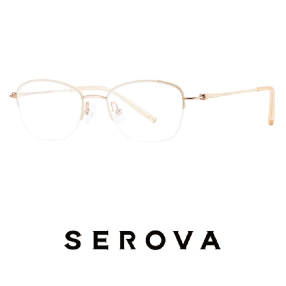【SEROVA】SP1429 C11 半框光學眼鏡♦奶茶