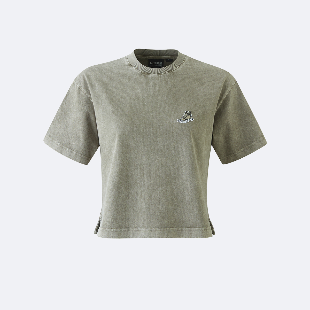 女裝刺繡 PALLADIUM LOGO 復古洗水T裇