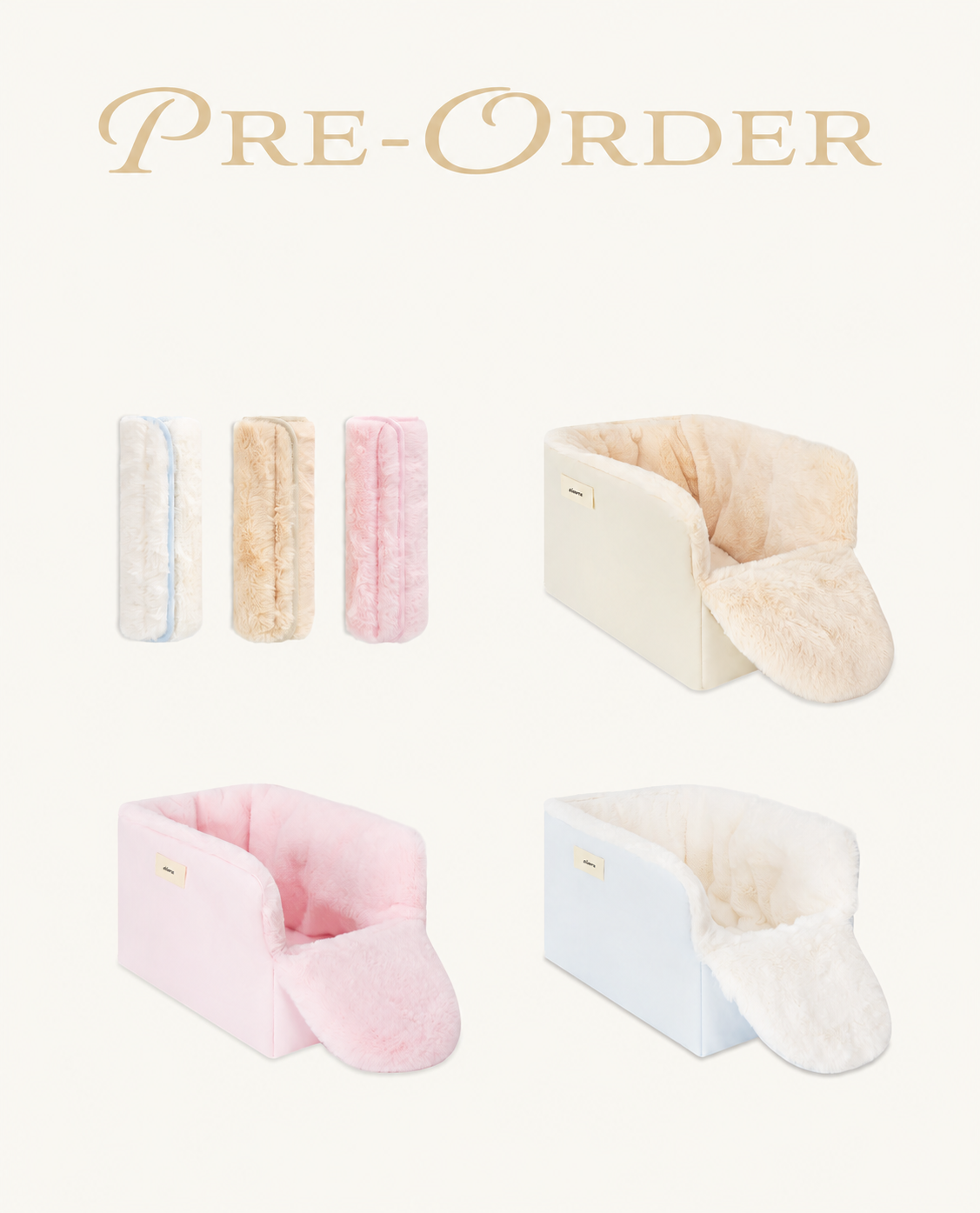 Seoru Fur-bumper Cushion Set