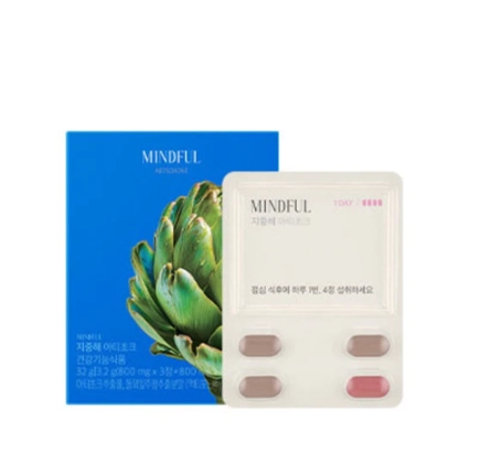 CR261014-F15-FOODOLOGY MINDFUL Mediterranean Artichoke(800 mg x 3정+800 mg x 1정 x 10 PTP)(Exp-27年11月或以後)