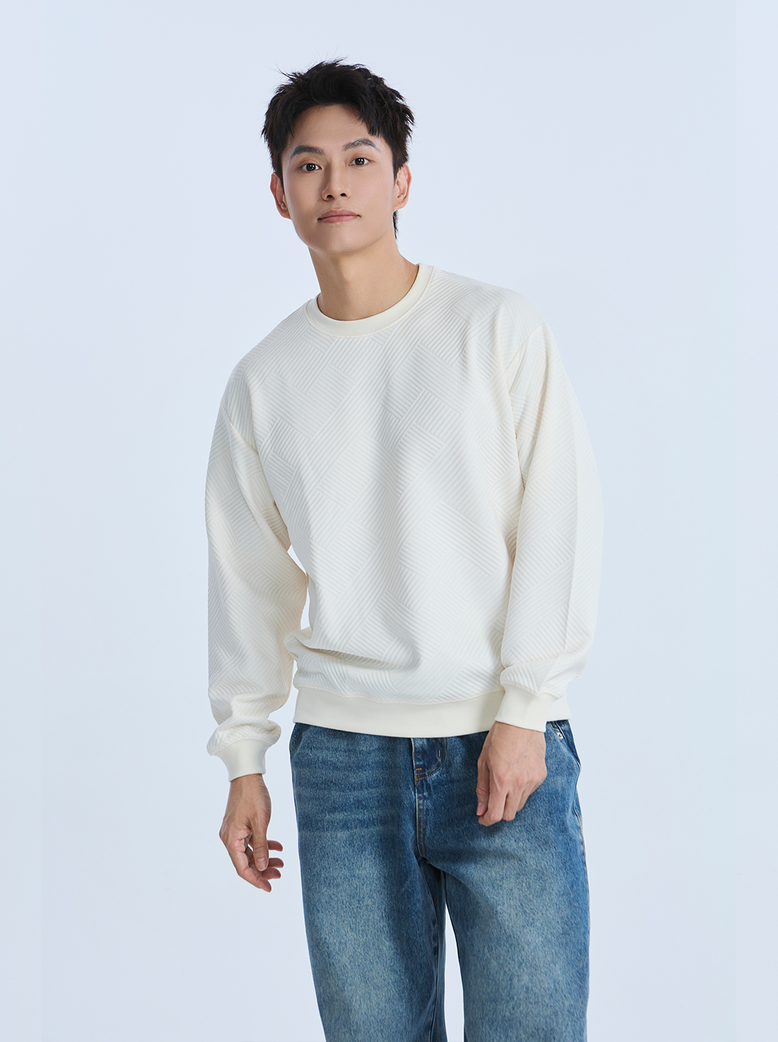 極簡幾何肌理大學TEE