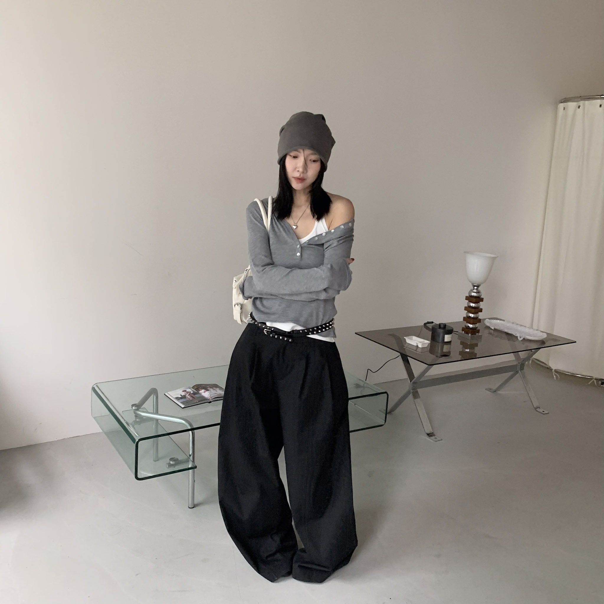 ISA_【ISA MADE】每天都想穿! 壓褶西裝寬褲_65072
