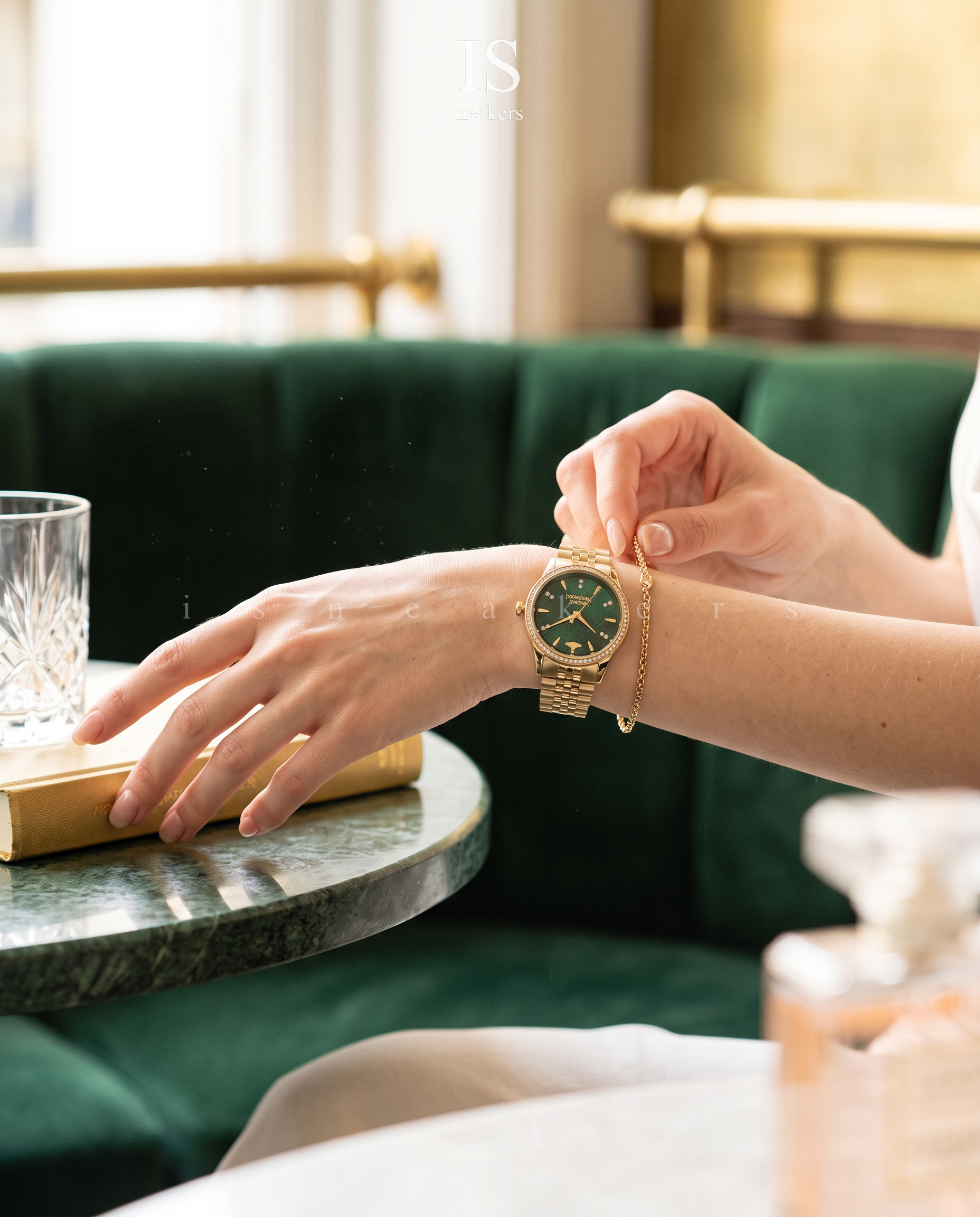 iSNEAKERS｜ Vivienne Westwood Watch 32mm "Green Gold" 綠金 石英錶