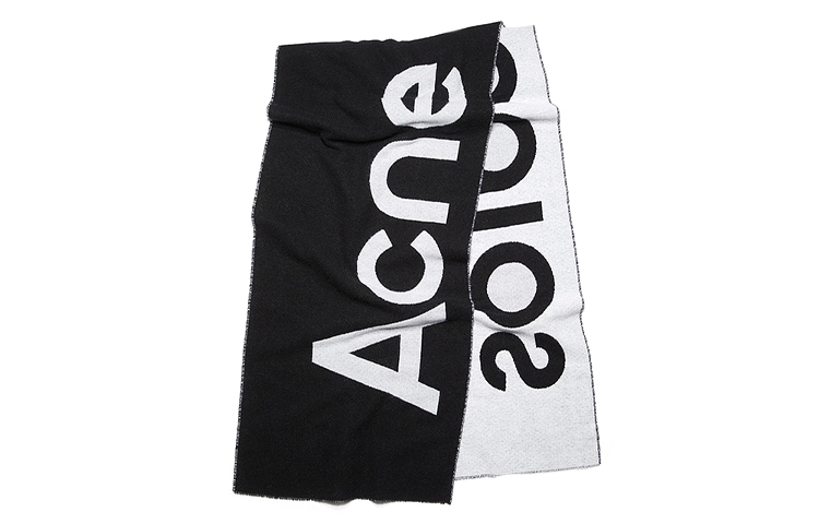 【代購】Acne Studios Logo Detailed Knitted Scarf CA0154-J83