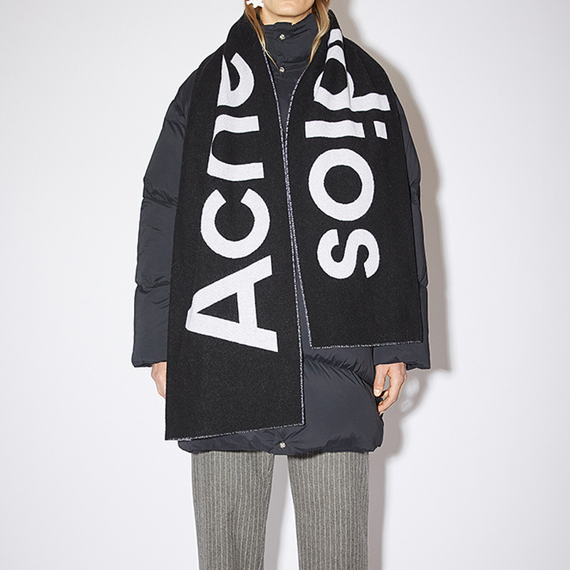 【代購】Acne Studios Logo Detailed Knitted Scarf CA0154-J83