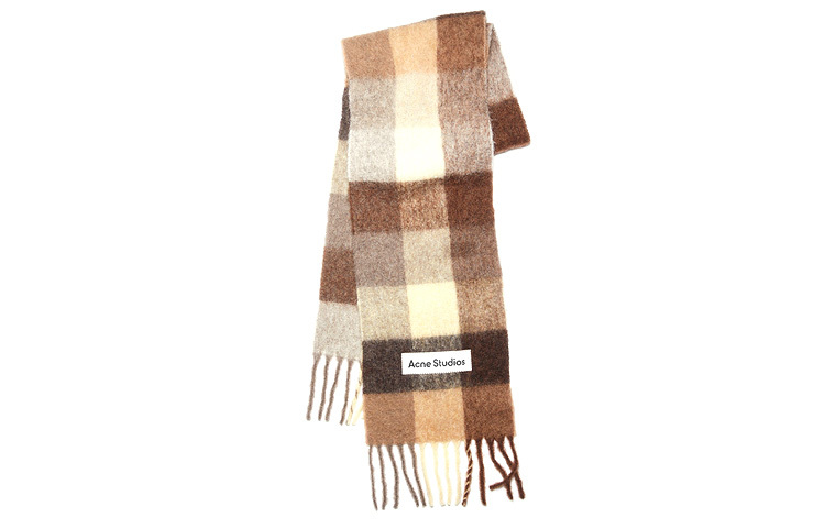 【代購】Acne Studios Alpaca Knit Scarves Unisex Brown CA0084-BRD