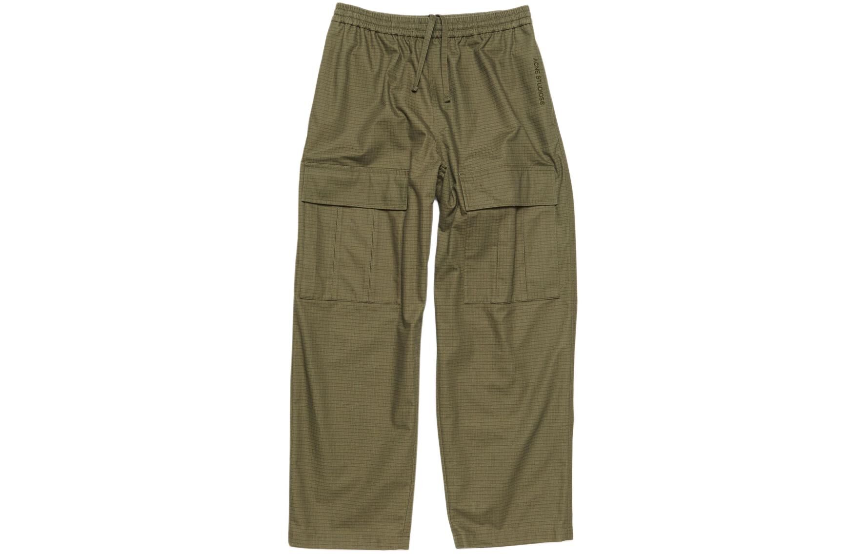 【代購】Acne Studios Logo embroidered Cargo Trousers BK0560-AB7