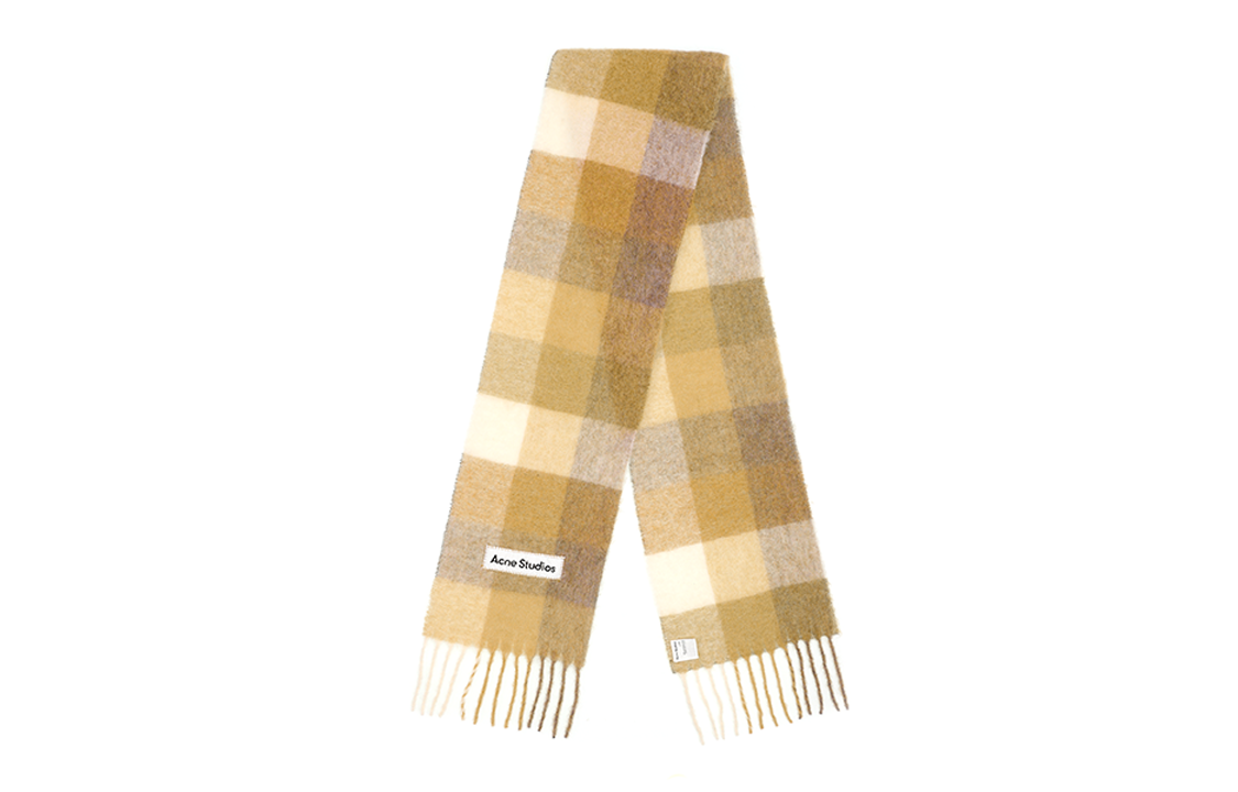 【代購】Acne Studios Alpaca Knit Scarves Unisex Yellow CA0084-AYS