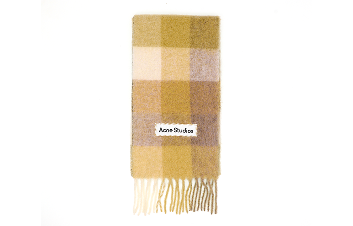 【代購】Acne Studios Alpaca Knit Scarves Unisex Yellow CA0084-AYS