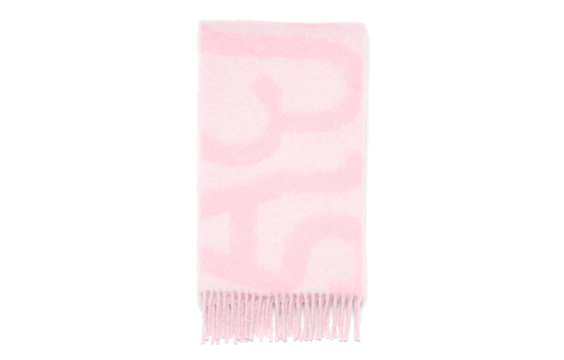 【代購】Acne Studios Wool Nylon Mohair Alpaca Knit Scarves Women's Pink CA0311-415
