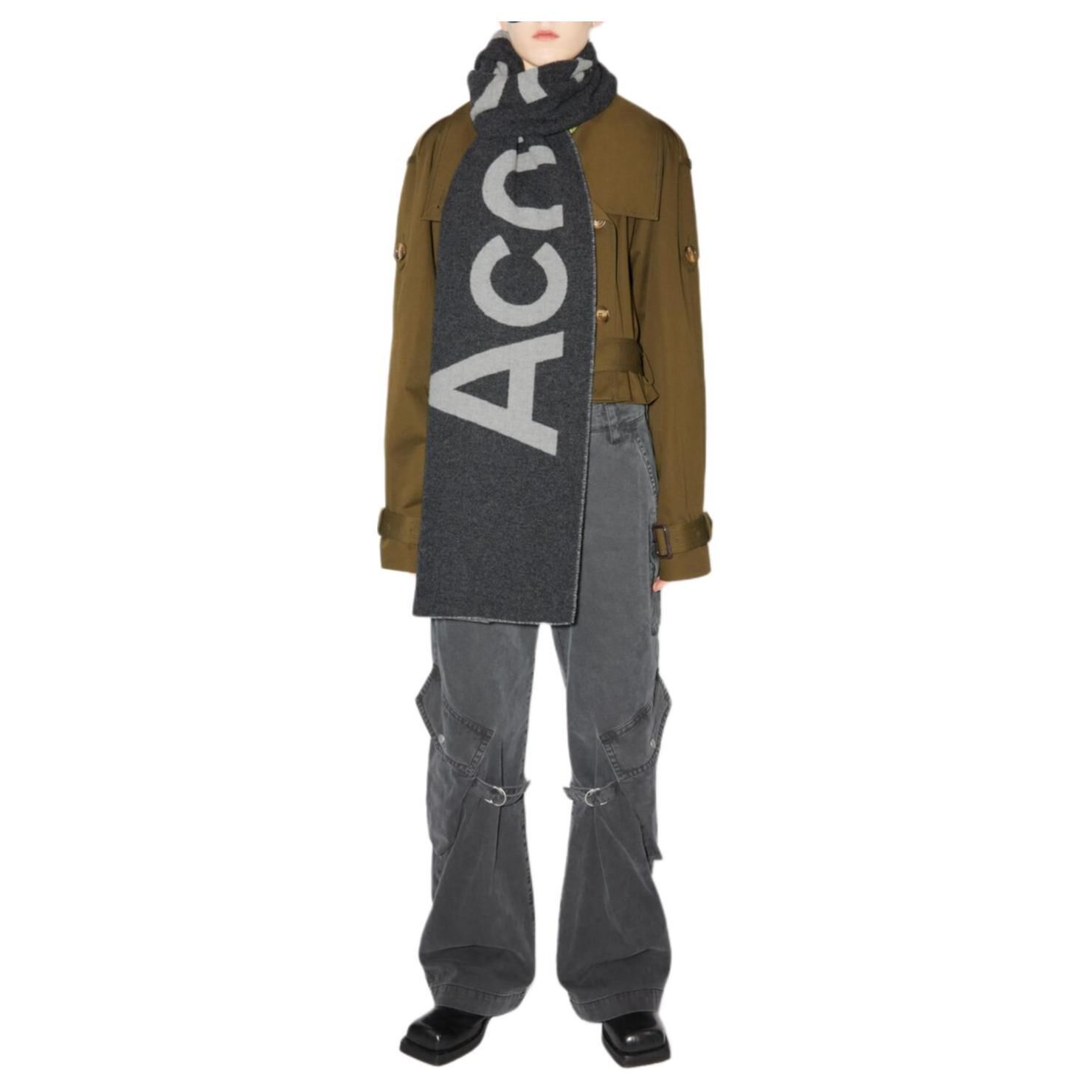【代購】【Previous Season】logo-knit wool scarf CA0154DAO6