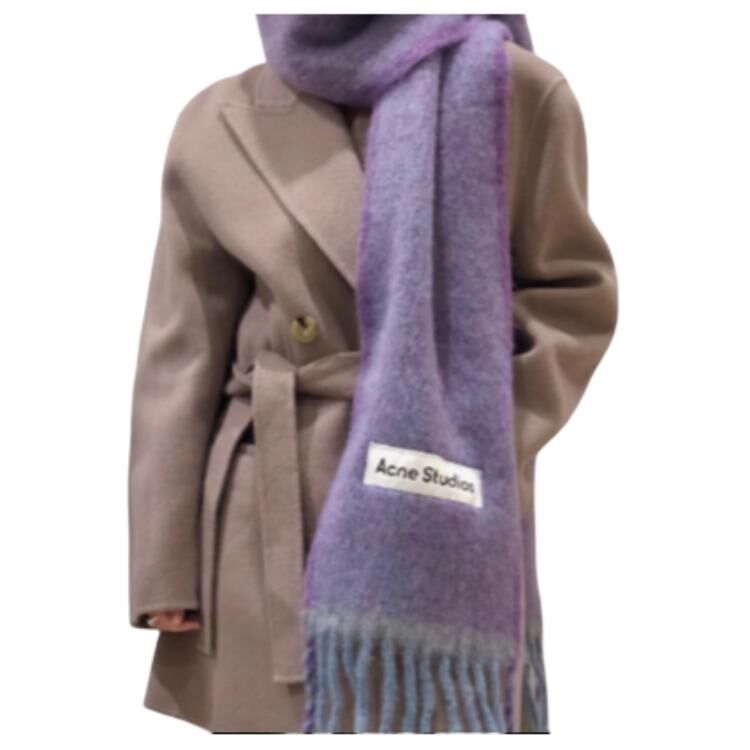 【代購】【Previous Season】logo-appliqué fringed scarf CA0290ADH