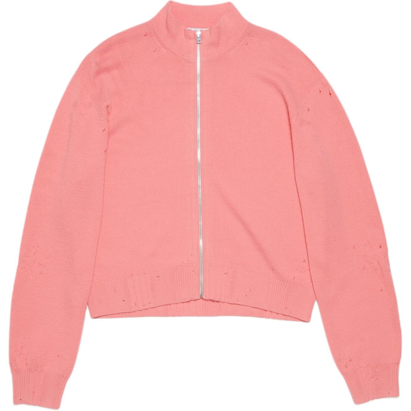 【代購】Acne Studios Distressed-effect Zip-up Cardigan B60334-415
