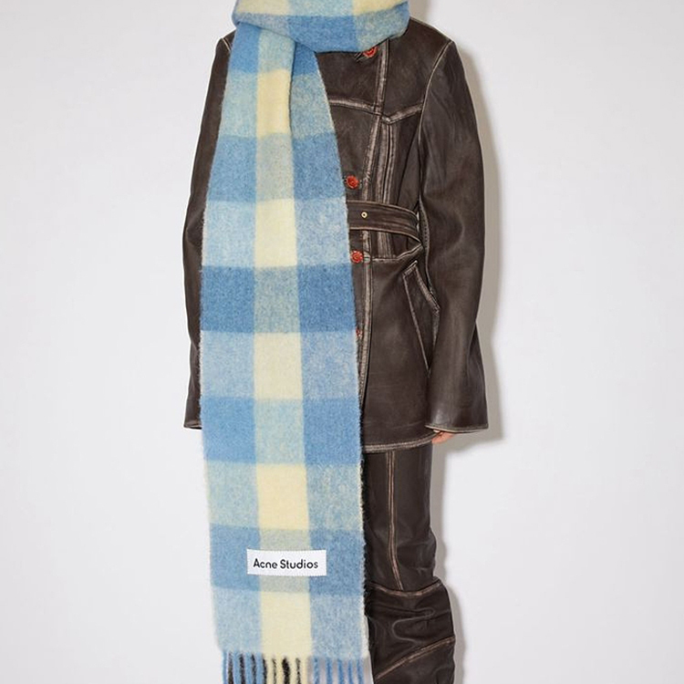 【代購】Acne Studios Alpaca Shawls Unisex Blue CA0084-CN2000