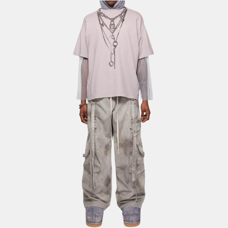 【代購】Acne Studios SS24 Cargo Pants Men's Medium Gray BK0653-DLH