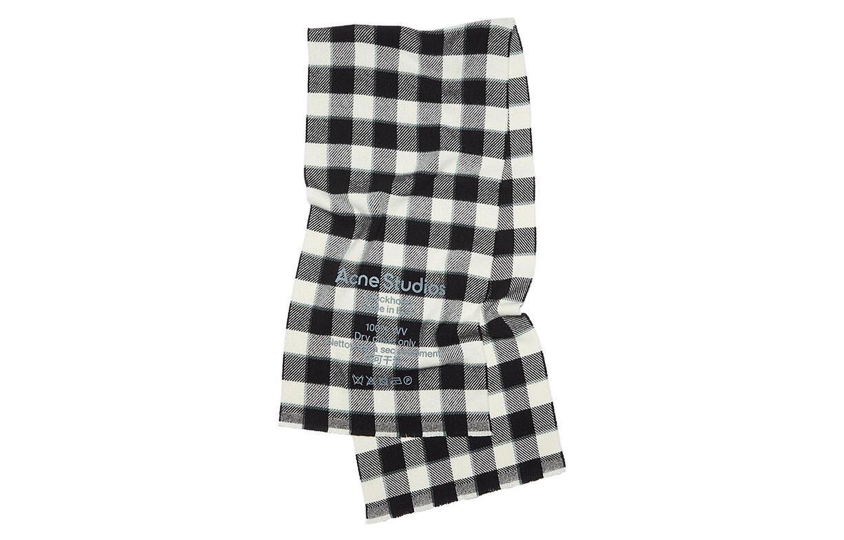 【代購】Acne Studios Wool Knit Scarves Unisex CA0155-BAN-BLK
