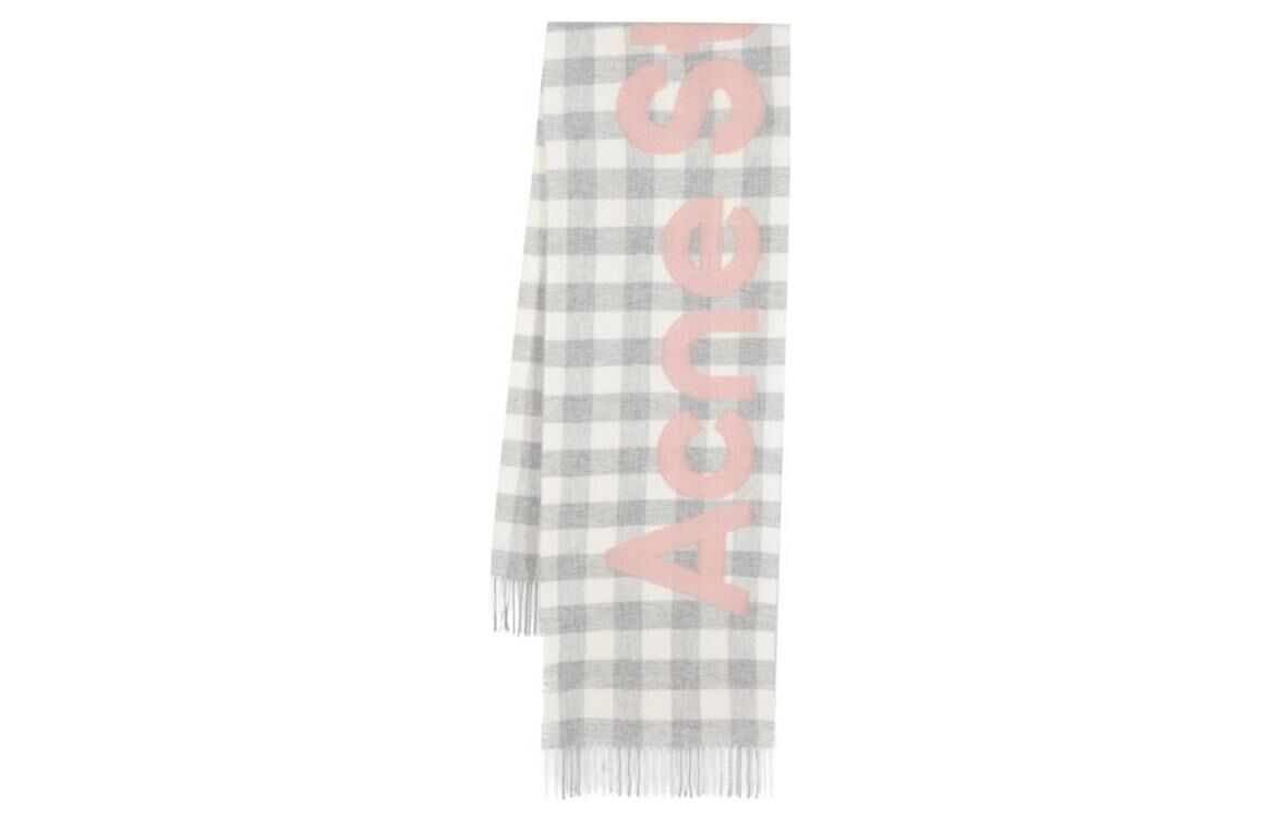【代購】Acne Studios Logo Detailed Checkered Scarf CA0262ANS