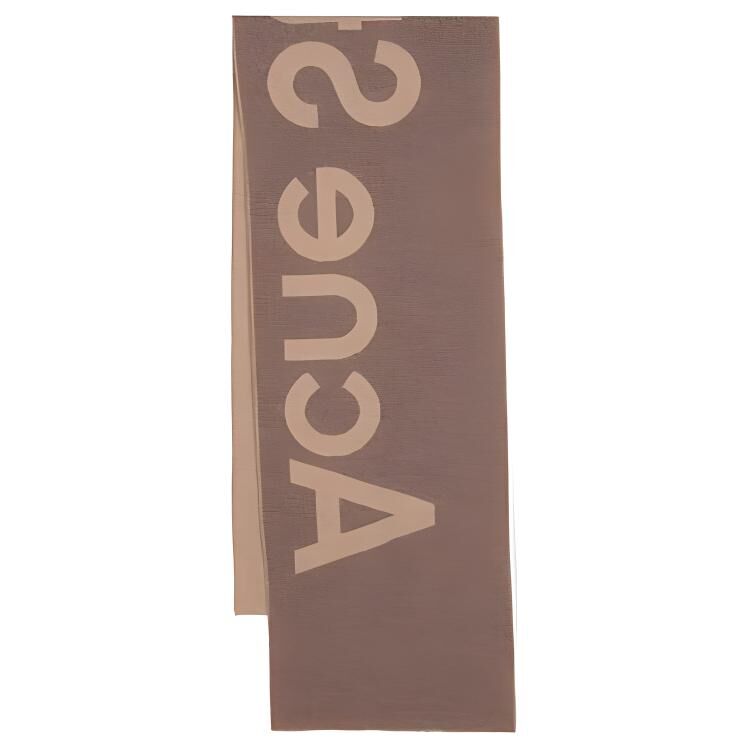 【代購】Acne Studios Logo Detailed Frayed Edge Scarf CA0154640