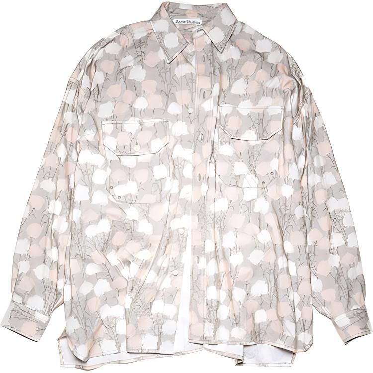 【代購】Acne Studios Shirts Men's Gray Lapel Moderate BB0375-902