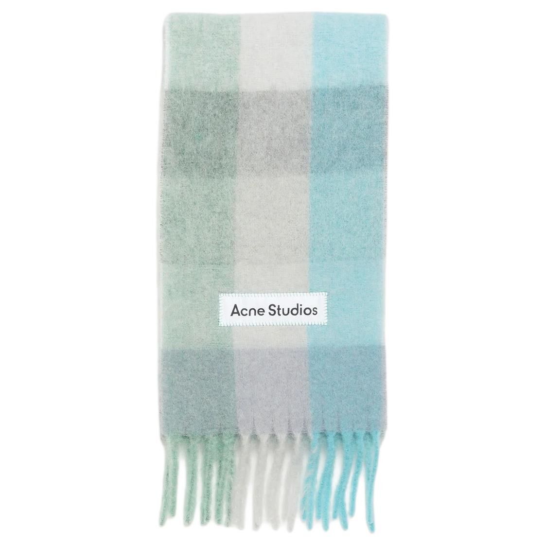 【代購】Acne Studios Logo Patch Checked Scarf CA0084-DQG